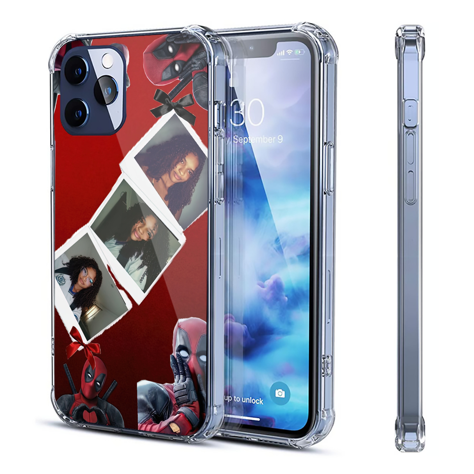 （画像用） Deadpool デッドプール 【iPhone 12シリーズ対応】透明スマホケース（クリアソフトケース）